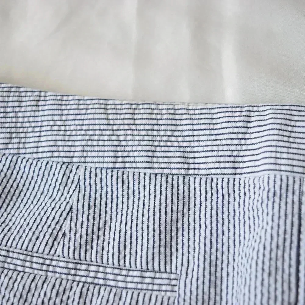 J.CREW Black & White Mini Skirt with Stripes Size 12